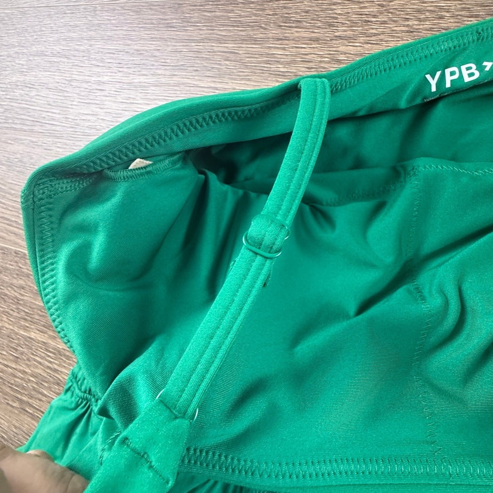 Abercrombie & Fitch YPB Hybrid Flyaway Onesie Romper Size M NEW Green Sporty - Picture 16 of 16